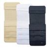 DoHope 3pcs Elastic Adjustable Bra Extender 2 Hook 3 Rows