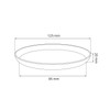 Ceramic Pot Planter Hand Painted Diameter 160 mm Light Brown