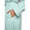 HOC Royal Embroidered Shawl Collar Chenille Robe (Kiwi Mint, Small)