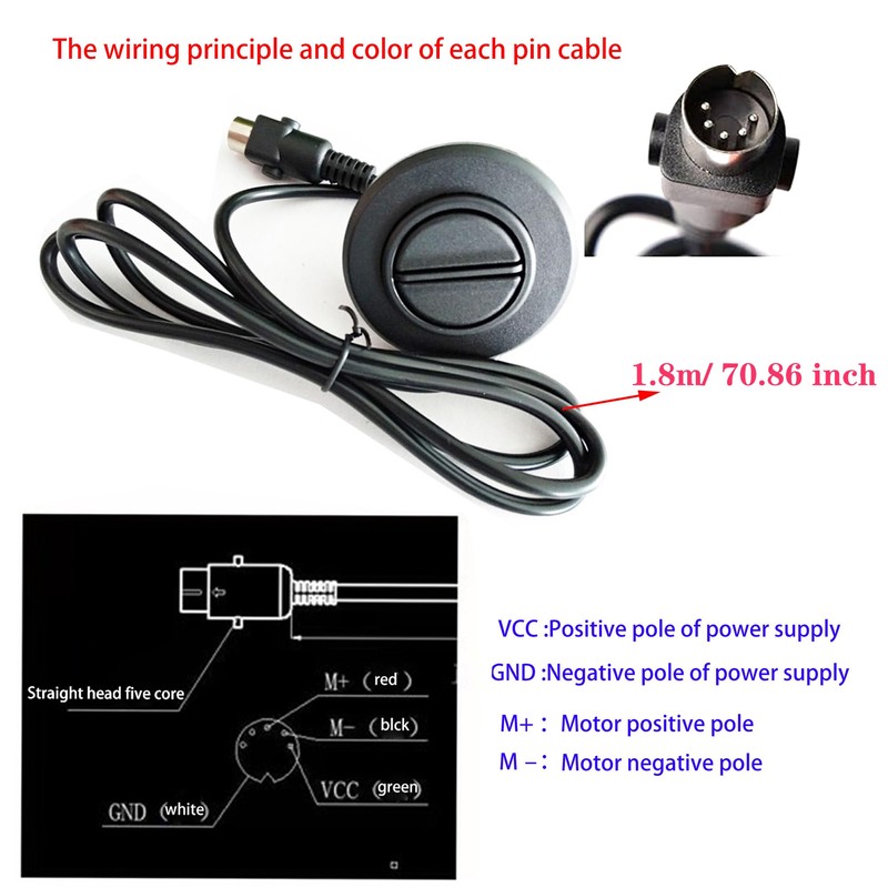 SZAWINLI Round Recliner Switch 2 Button 5 Pin Fixed Plug