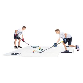 Hockey Revolution My Puzzle Durable Flooring Tiles - Slick Interlocking Training Surface for Stickhandling, Shooting, Passing - Build Your Own Platform (8 Tiles (9.39 sqft)