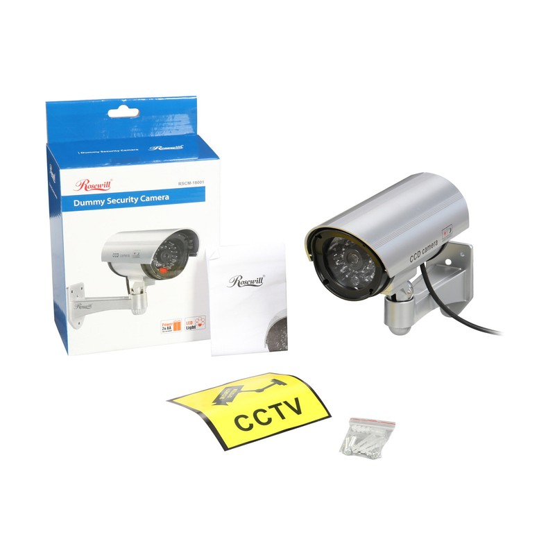 Rosewill Fake Security Surveillance CCTV Dummy Camera, with LED Light