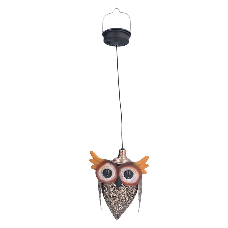 Hanging Solar Light LED IP55 Waterproof Night Owl Design Peaceful
