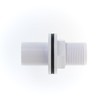 MaKe PRO077 Overflow Straight Tank Connector 22mm, White