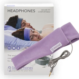 sleepphones clásico de auriculares | Ultra Delgada Altavoces en ligero y cómodo Headband | 1,2 m trenzada Cable se conecta a dispositivos de audio | mejor para el insomnio | Quiet Lavanda – Tela de forro polar, Quiet Lavender