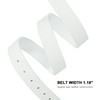 Earnda White Leather Belts for Women Casual Fashion Waist Belt