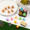 GSrenyu 36pcs Mini Resin Animals, Capybara Tiny Animal Resin Figurines,