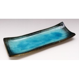 Mino Ware 131-0502 Ceramic Dish, Shinkai, 1.0 x 3.6 x 0.1 inches (25 x 9.2 x 2.6 mm)