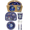 Childrens Dinner Set 4 Piece Dinner Set Bowl, Fork, Spoon,