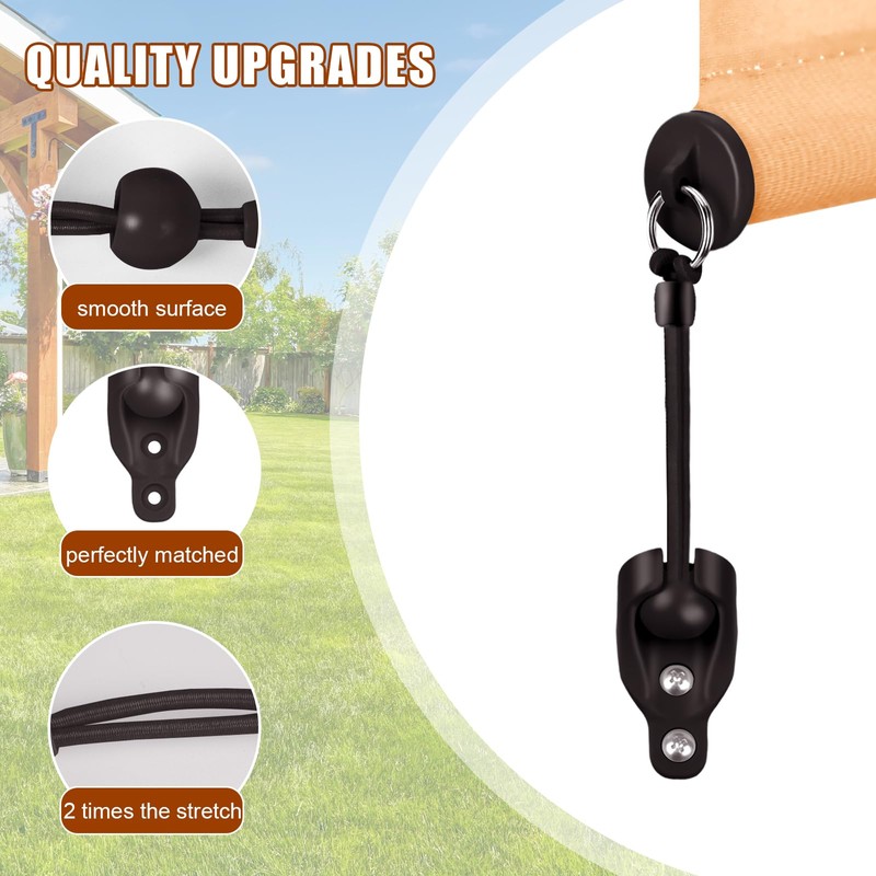 Seprochoo Coolaroo Replacement Part Roller Shade Hardware Bungee Kit and