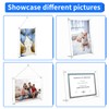 NIUBEE Clear Acrylic Picture Frame 8.5x11 inches, Wall Hang or