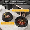 Microwave Splatter Cover, Collapsible Silicone Microwave Plate Cover with Glass