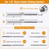 Swage Lag Screws for Cable Railing - 80 Pack T316