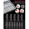 EBANKU Poly Gel Nail Forms Kit - 120PCS Reusable Square