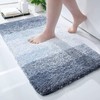 smiry Microfiber Bath Mat, 40 x 60 cm, Non-Slip Super