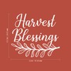 Vinyl Wall Art Decal - Harvest Blessings - 19.5" x