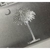 Engraved SC Palmetto Palm Tree Diamond Etched Vanity License Plate