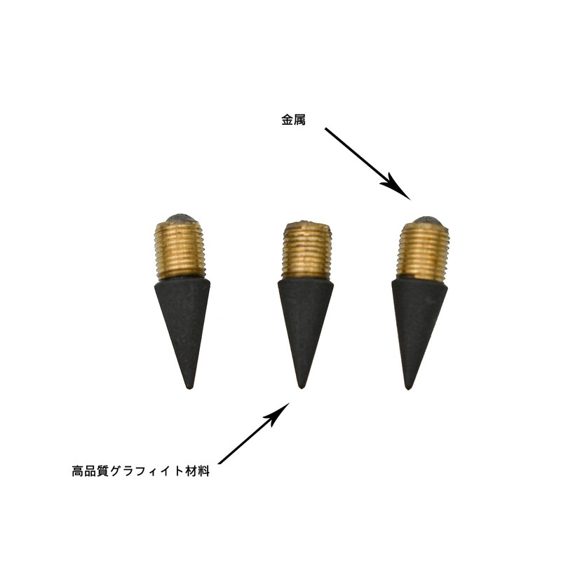 Set of 48 Retractable Pencils Refills, Forever Replacement Heads, Permanent