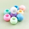 400 Pastel Multicolor Acrylic Large Hole Beads 10mm with 4.8mm