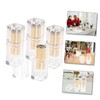 SAFIGLE 4Pcs Transparent DIY Lipstick Tubes Refillable Lipstick Storage Containers