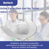 BeHerk Urine Hats for Toilets, Specimen Collection Pan, 27oz/800cc Universal