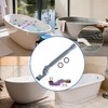 Flexible Freestanding Tub Drain Kit, Low Profile Flat P Trap