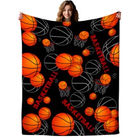 Baskteball Blanket Gifts Soft Cozy Soccer Throw Blanket Sofa Bedroom Home Decor for Teen Boys Girls Adults Sports Lovers 50"X40"