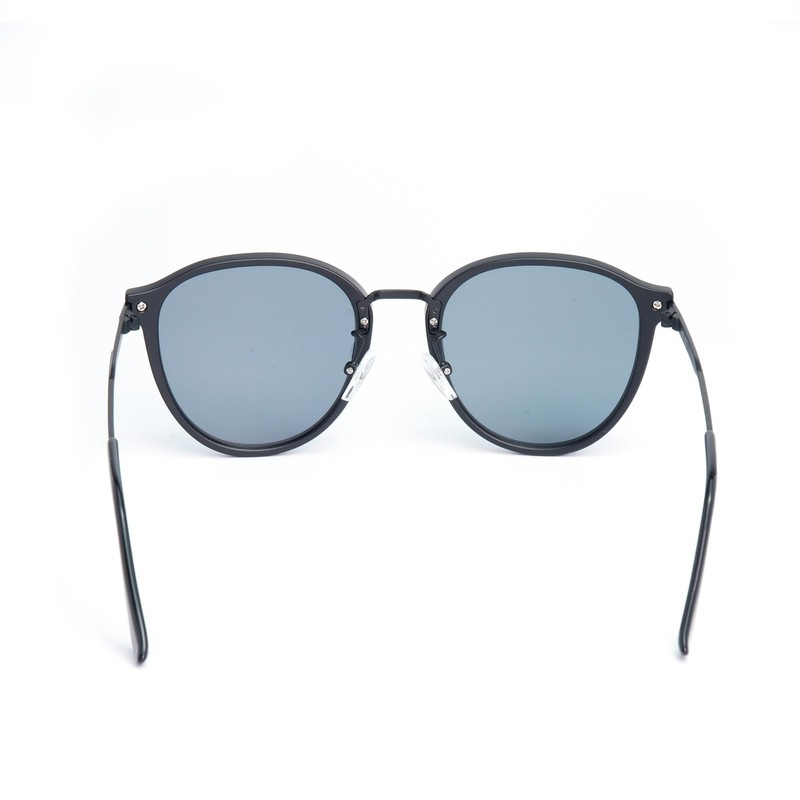 Bunny Walk BW-027 BW-0270F Polarized Sunglasses, Matte Black, SMOKE
