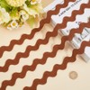 GORGECRAFT Rick Rack Trim for Sewing 34 mm Zigzag Ribbon