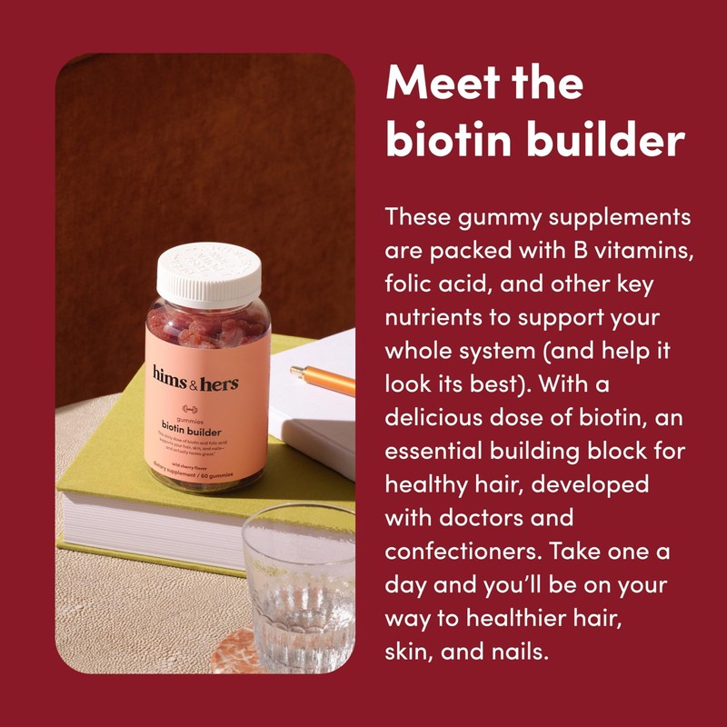HIMS & HERS Biotin Multivitamin Gummies - with Vitamin B12,