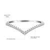 Uloveido 925 Sterling Silver Pointed V Shaped Ring Guard Enhancer