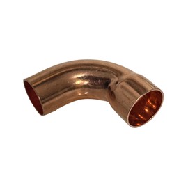 (10 PACK) 7/8 Long Street 90 Degree Elbow HVAC 7/8 LR 90 ACR (FTG x C) Long Turn Copper Pipe Fitting, Line-Set