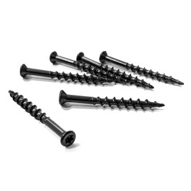 200 BLACK Stainless Steel Decking Screws 4mm x 40mm TORX T15 Small Trim Head