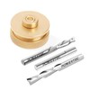 POWERTEC Router Inlay Kit, Solid Brass Router Bushing Guide Set