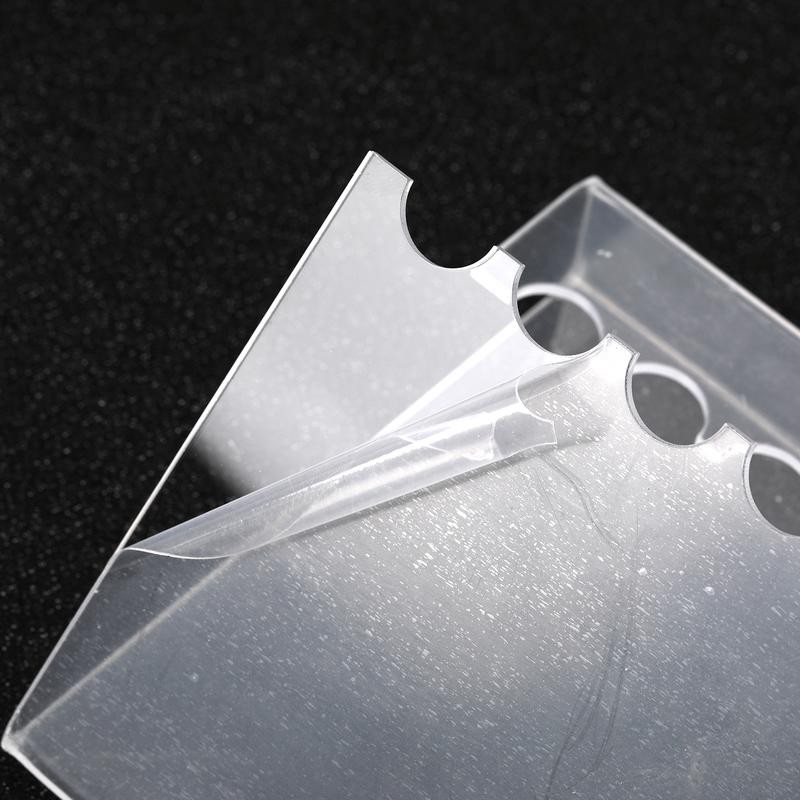 【P14】Transparent Acrylic Pen Holder Stationery Store storage organizer:_6 hole 13*12.8*8cm