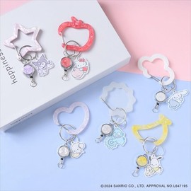 Sanrio All Stars LSR-G004 Flower Ring Carabiner with Reel Bag Charm