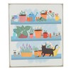 GARDEN SHED SHELVES NAUGHTY CAT GARDNERS GIFT IDEA WOODEN BLOCK