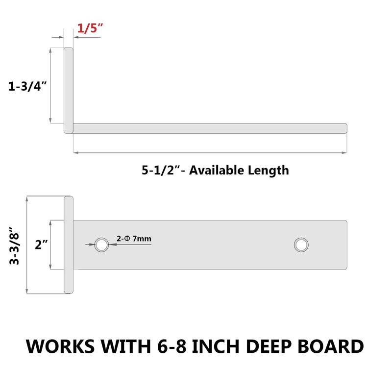 NEODROP 12 Pack 6 Inch Floating Shelf Brackets, Heavy Duty