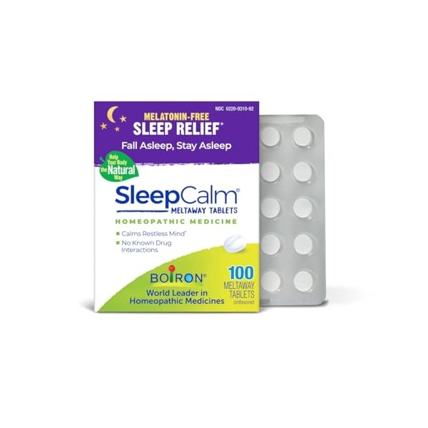 Boiron SleepCalm Tabs - 100 Count for Deep, Relaxing, Restful