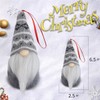 Christmas Tree Hanging Gnomes Ornaments Set of 4,Swedish Handmade Plush