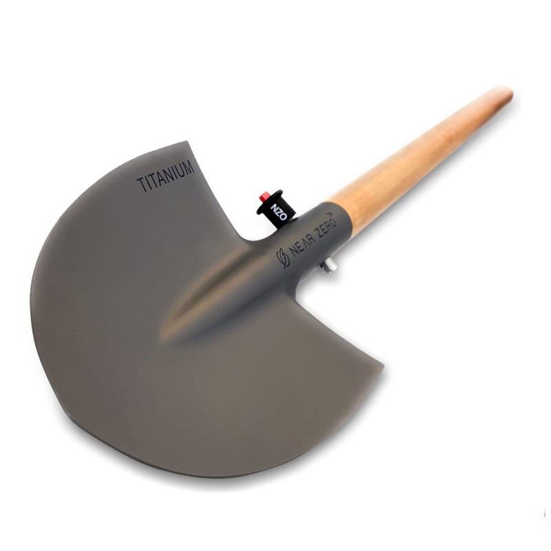 Near Zero Titanium Survival Shovel, Compact Ultralight Collapsible Camping &