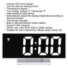 Digital Alarm Clock LED Mirror Screen USB Charging Automatic Dimming
