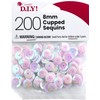 Cousin DIY White Sequins 8mm 200PC Iridescent