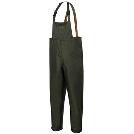 Pioneer Heavy-Duty Waterproof Tree Planter Overall Bib Work Pants, Adjustable, Green, XS, V3040440-XS
