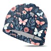 Deokke Fabric Swim Cap Elastic Breathable Cloth Swimming Cap Fit