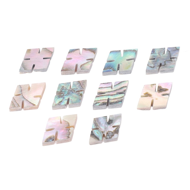 10 Pcs Guitar Fingerboard Inlay Abalone Shell Exquisite Beautiful Fretboard