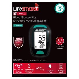 LifeSmart LS-946 2TwoPlus Blood Glucose and Ketone Monitoring System