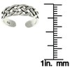 Jewelry Trends Open Celtic Weave Knot Sterling Silver Toe Ring