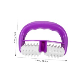 FRCOLOR Manual Massage Roller for Muscle Relief Durable Leg and Arm Massager Tool Made of Tpr for Yoga and Muscle Promotes Circulation Flexibility