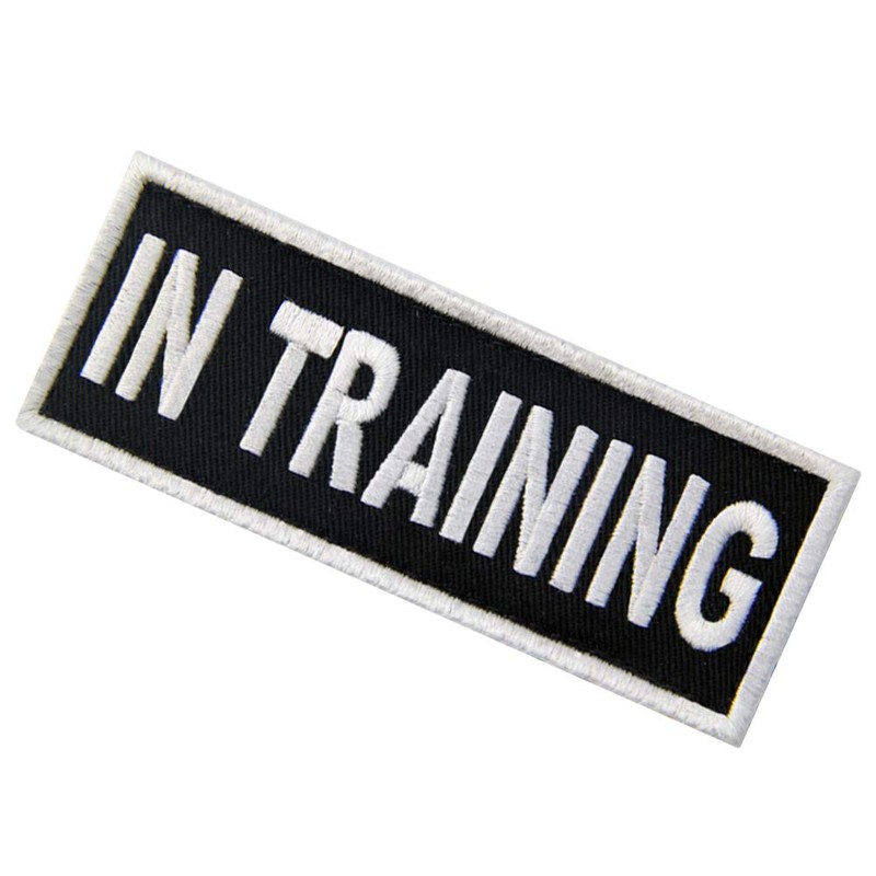 Service Dog in Training Vests/Harnesses Patch Embroidered Badge Fastener Hook